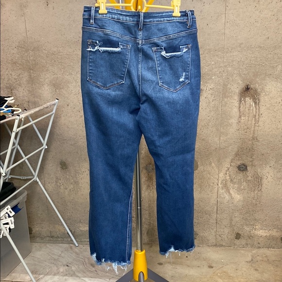 Flying Monkey Distressed Straight Leg Stretch Jean - Picture 6 of 7